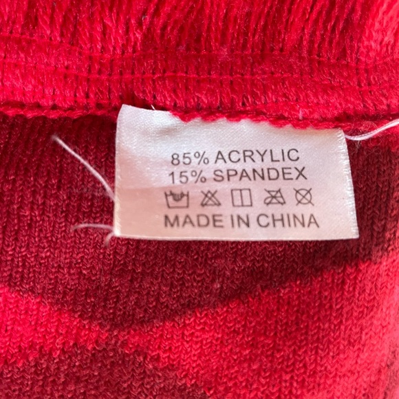 RAISING CANES Womens Mens Scarf Christmas Chicken Fast food Red Knit Unisex - Picture 5 of 8